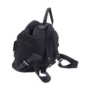 Prada Tessuto Rucksack Daybag pouch Black with Pocket Two Backpack